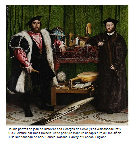 Les ambassadeurs par Hans Holbein
